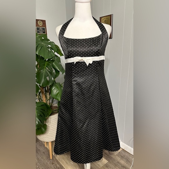 🛍️Zim Zum by Niki Livas classic black with white polkadots dress size 5-6 - Picture 6 of 11